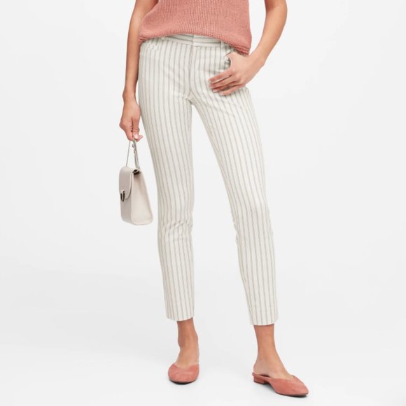Banana Republic - White Mid-Rise Skinny Sloan Pant - Size 4 - Picture 3 of 4